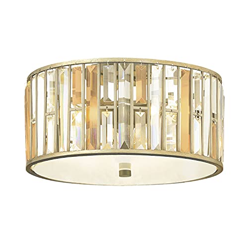Licht-Erlebnisse Design Deckenleuchte PRISM in Silber 3-flammig Kristall Premium Jugendstil Lampe Wohnzimmer Esszimmer von Licht-Erlebnisse