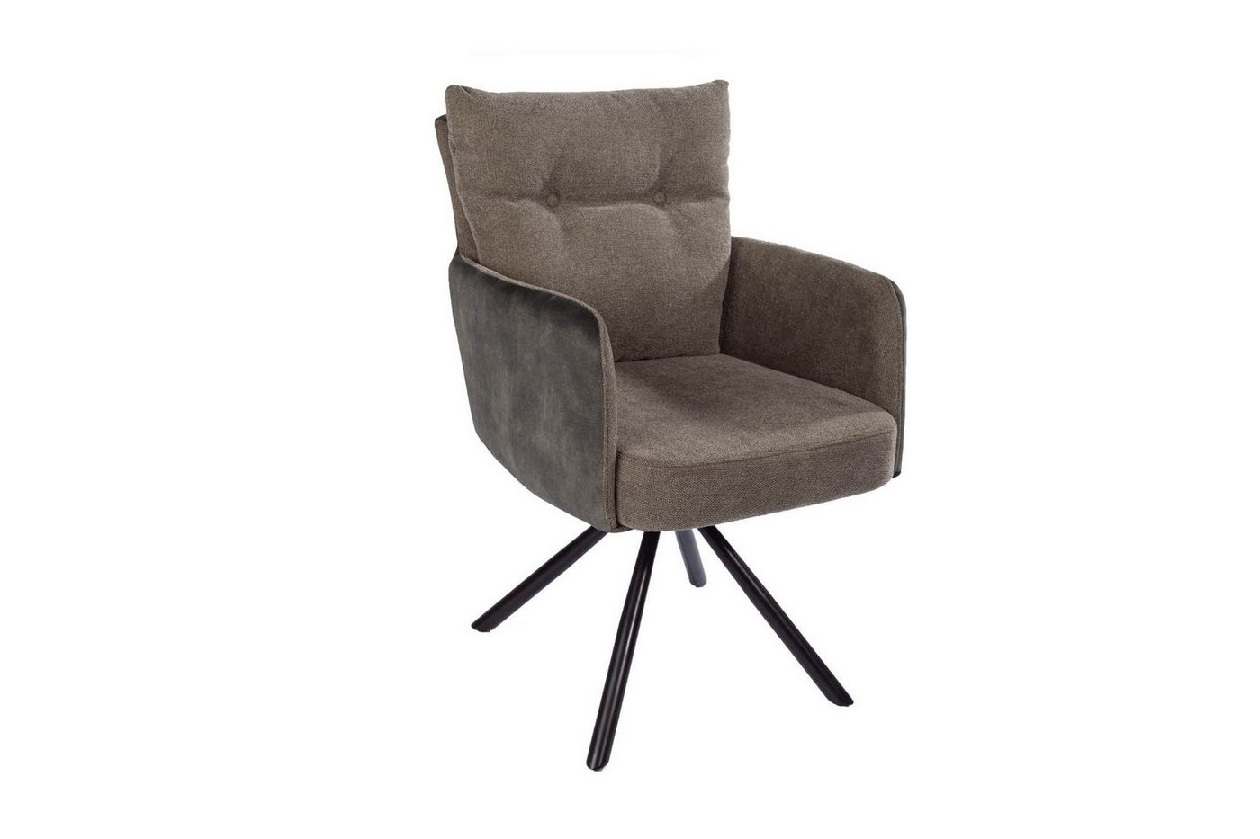 Licht-Erlebnisse Drehstuhl LATVIA, Samt Metall Olivgrün Schwarz mit Armlehne ohne Rollen Licht-Erlebnisse Drehstuhl LATVIA, Samt Metall Olivgrün Schwarz mit Armlehne ohne Rollen von Licht-Erlebnisse