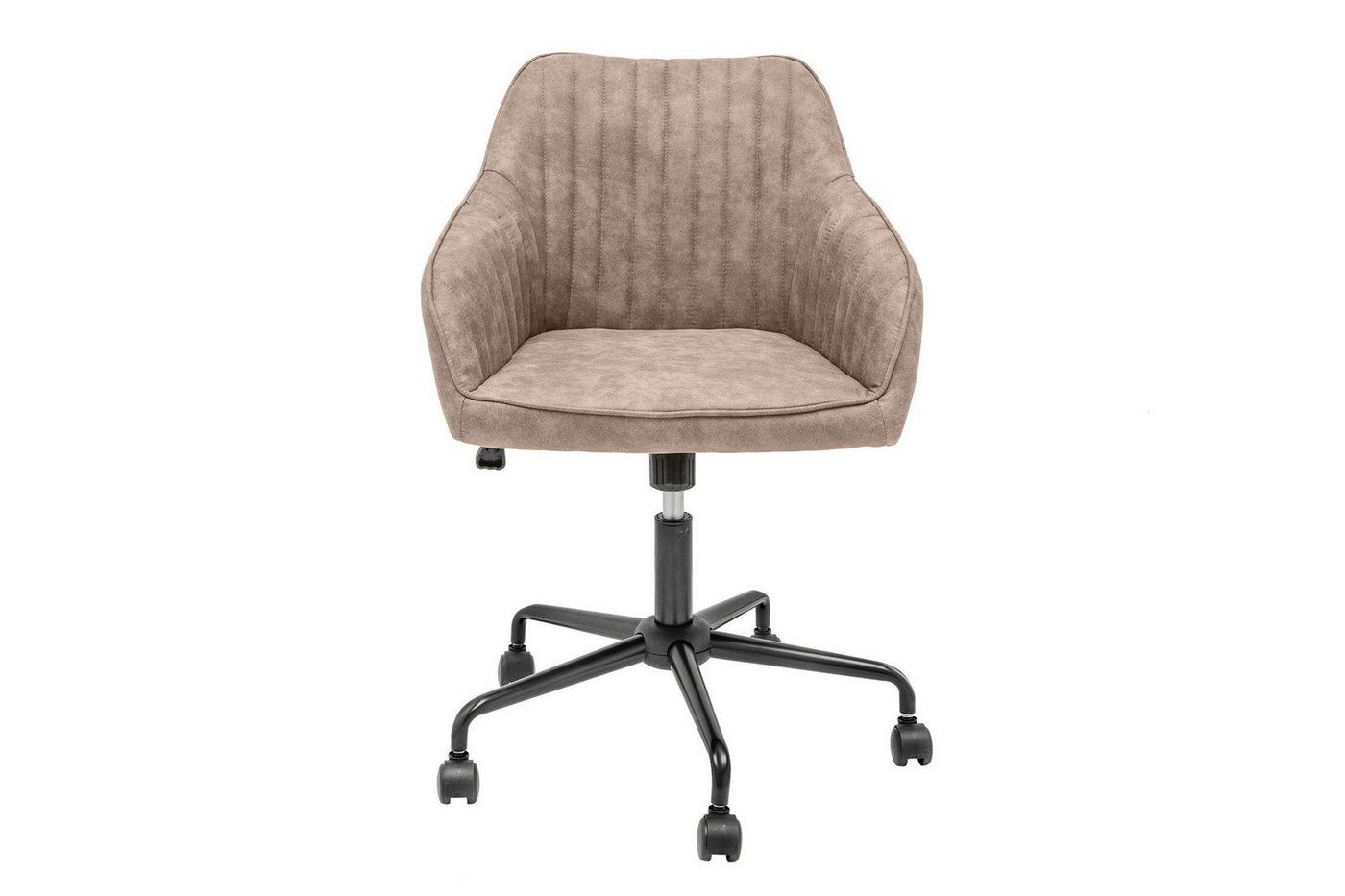 Licht-Erlebnisse Drehstuhl RITA, Stoff Metall Taupe Schwarz höhenverstellbar Büro Licht-Erlebnisse Drehstuhl RITA, Stoff Metall Taupe Schwarz höhenverstellbar Büro von Licht-Erlebnisse
