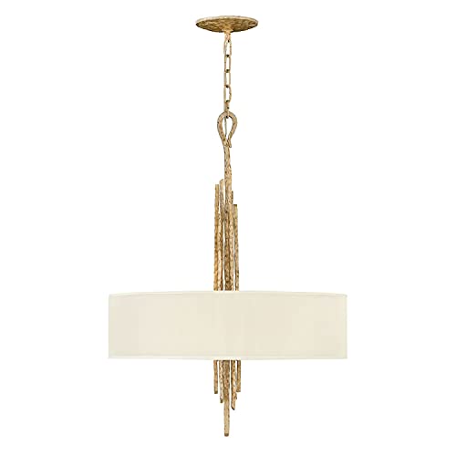 Licht-Erlebnisse Edle Pendelleuchte PALINA Creme Gold 6xE14 Ø61cm verstellbar Modern Design Hängelampe Esstisch Wohnzimmer Licht-Erlebnisse Edle Pendelleuchte PALINA Creme Gold 6xE14 Ø61cm verstellbar Modern Design Hängelampe Esstisch Wohnzimmer von Licht-Erlebnisse