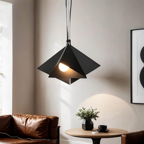 Licht-Erlebnisse Elegante Hängeleuchte in Schwarz 3x E27 bis zu 60 Watt 230V aus Metall, für Küche Esszimmer Pendelleuchte Hängelampe Pendellampe Beleuchtung innen von Licht-Erlebnisse