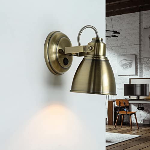Licht-Erlebnisse Eleganter Wandspot ALEX in Bronze verstellbar Metall E14 Wandlampe Strahler Wohnzimmer Küche von Licht-Erlebnisse