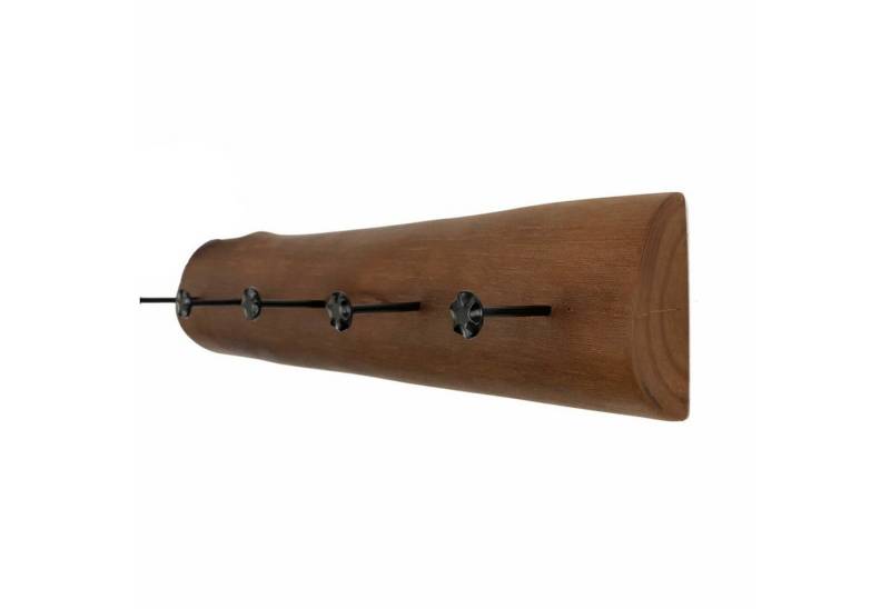 Licht-Erlebnisse Wandgarderobe DALIKA (1 St), Wandgarderobe Holz 49,5 cm Hakenleiste Wand Flur von Licht-Erlebnisse