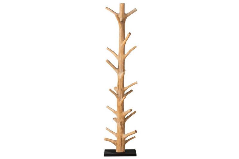 Licht-Erlebnisse Garderobenständer RIGA, Garderoben Holz 170 cm Mangostane Unikat Garderobe Jacken Kleider von Licht-Erlebnisse