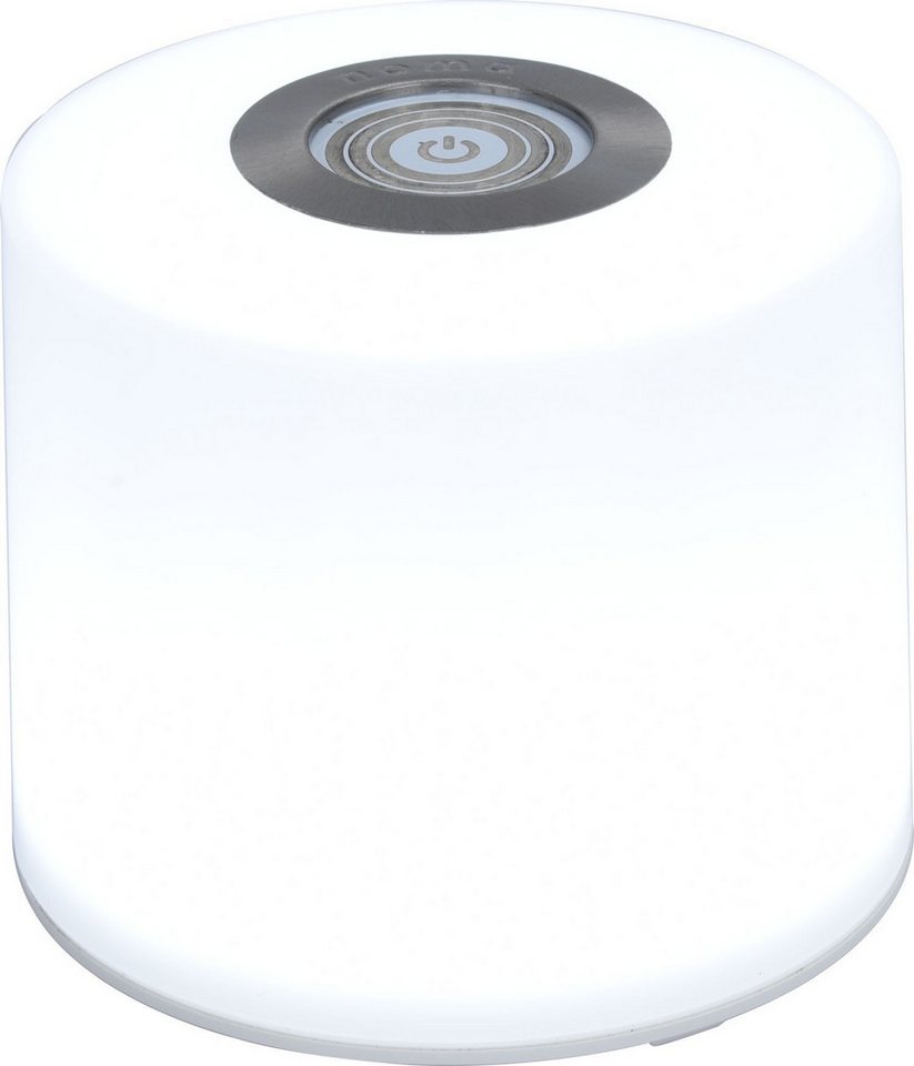 Licht-Erlebnisse Gartenleuchte ERSON, LED fest integriert, LED Akku Dimmer mit Touch Funktion IP44 D: 10 cm rund 8,5 cm Weiß Licht-Erlebnisse Gartenleuchte ERSON, LED fest integriert, LED Akku Dimmer mit Touch Funktion IP44 D: 10 cm rund 8,5 cm Weiß von Licht-Erlebnisse