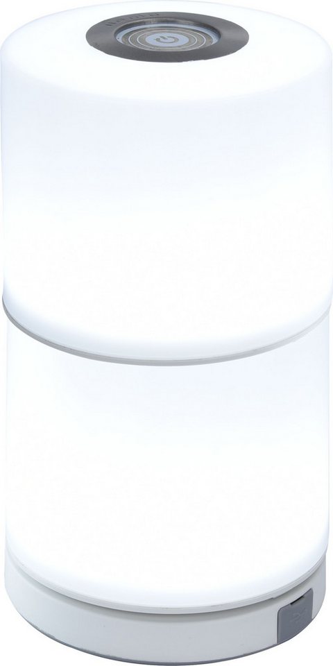 Licht-Erlebnisse Gartenleuchte ERSON, LED fest integriert, LED Akku mit Dimmer Touch Funktion IP44 D: 10 cm 18,8 cm hoch Weiß Licht-Erlebnisse Gartenleuchte ERSON, LED fest integriert, LED Akku mit Dimmer Touch Funktion IP44 D: 10 cm 18,8 cm hoch Weiß von Licht-Erlebnisse