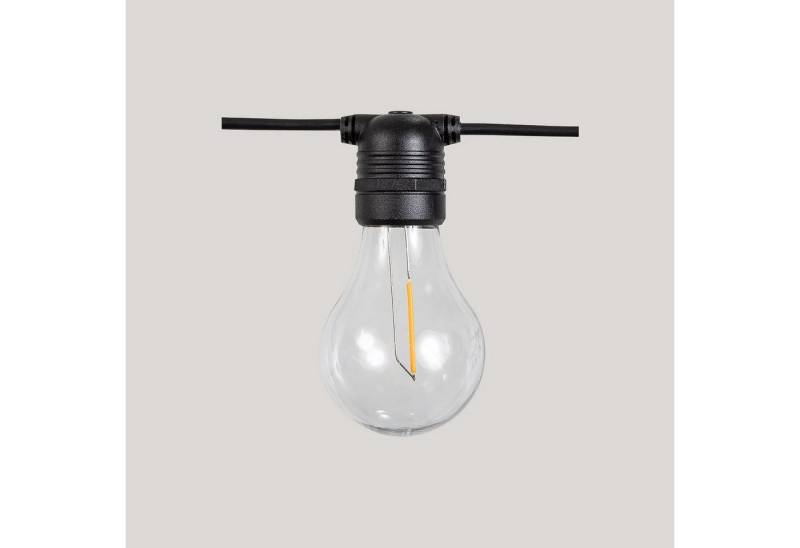 Licht-Erlebnisse Gartenleuchte NARUO, Warmweiß, LED 2700 K Schwarz IP44 Modern 5 m lang Stecker Kabel Outdoor von Licht-Erlebnisse