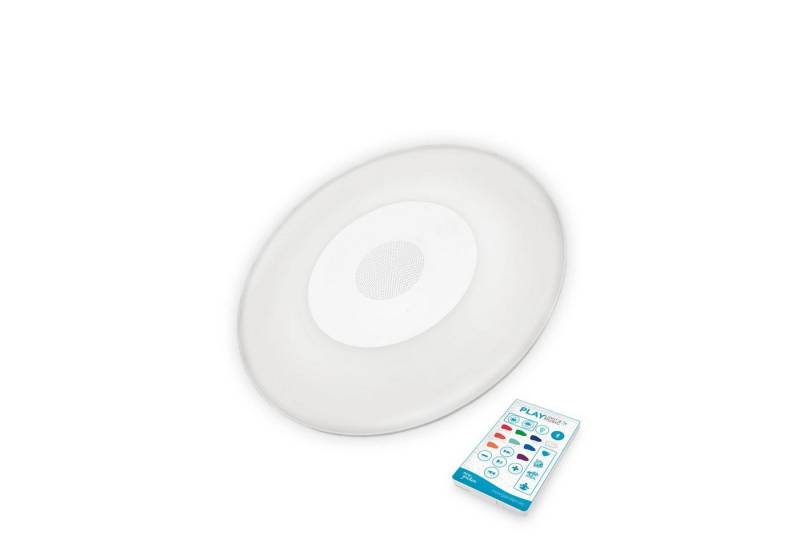 Licht-Erlebnisse Gartenleuchte OITA, LED fest integriert, LED Akku Dimmer Farbwechsel RGB Ø 39 cm kabellos IP67 Fernbedienung von Licht-Erlebnisse