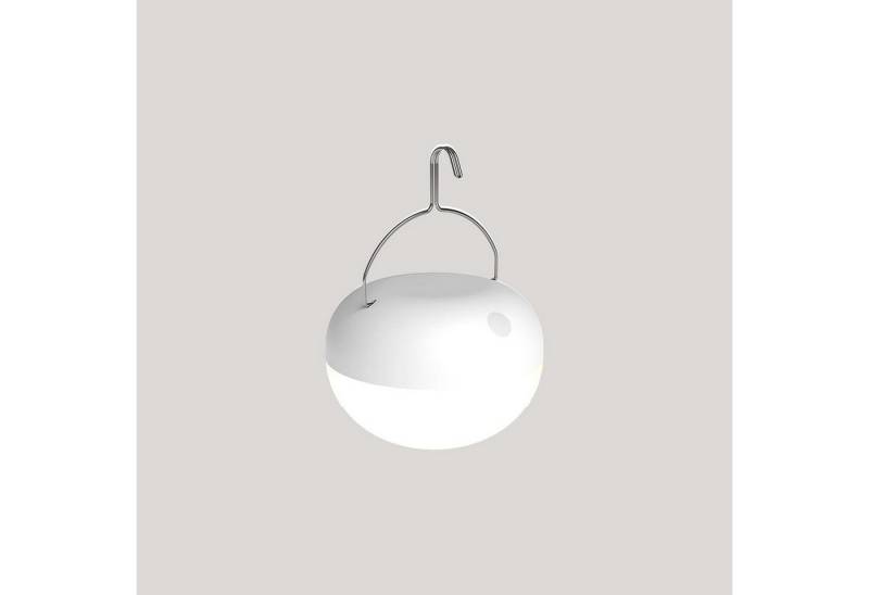 Licht-Erlebnisse Gartenleuchte PUSAN, LED fest integriert, LED Akku Lampe tragbar Haken Magnet Ø 11 cm 2700 K dimmbar Farbwechsel von Licht-Erlebnisse