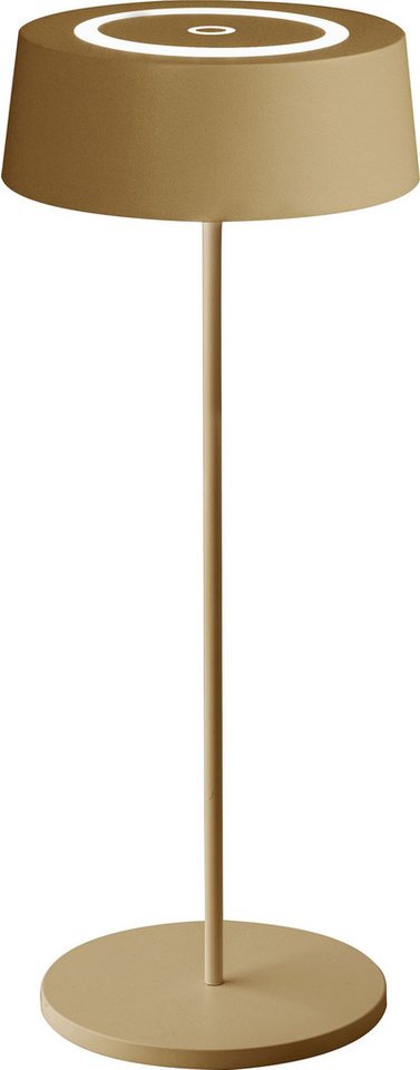 Licht-Erlebnisse Gartenleuchte SLORSA, LED fest integriert, Warmweiß, Akku Metall LED Dimmer Touch Funktion IP54 rund D: 12 cm 29,5 cm hoch Licht-Erlebnisse Gartenleuchte SLORSA, LED fest integriert, Warmweiß, Akku Metall LED Dimmer Touch Funktion IP54 rund D: 12 cm 29,5 cm hoch von Licht-Erlebnisse