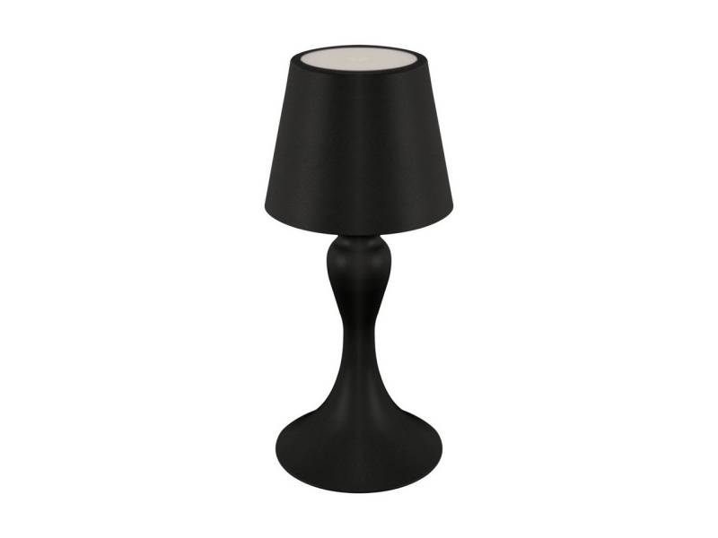 Licht-Erlebnisse Gartenleuchte TYRA, LED, LED Akku Dimmer Metall 26,2 cm hoch IP54 Schwarz 320 lm Modern von Licht-Erlebnisse