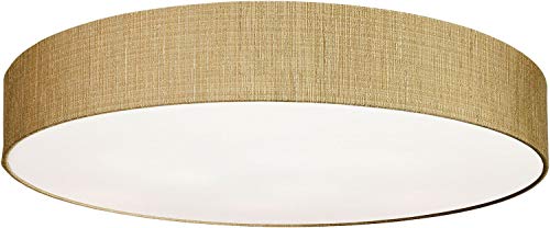 Licht-Erlebnisse Große Deckenlampe Wohnzimmer Schlafzimmer in Gold Ø78cm rund blendarm SELINA Deckenleuchte von Licht-Erlebnisse
