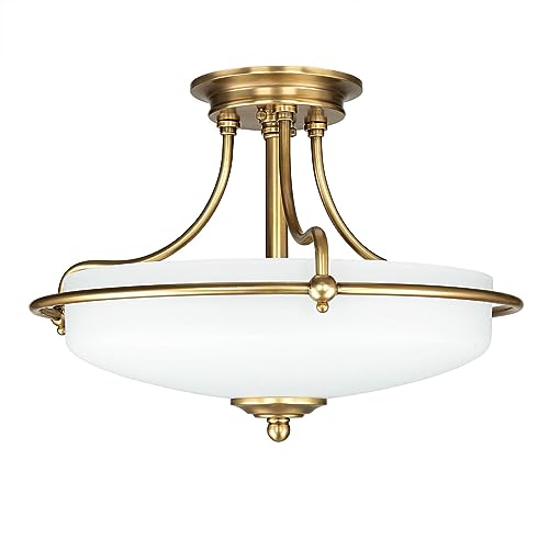 Licht-Erlebnisse Große Deckenleuchte ASPERO in Messing Creme 3-flmg Premium Jugendstil Design Lampe Wohnzimmer Esszimmer Licht-Erlebnisse Große Deckenleuchte ASPERO in Messing Creme 3-flmg Premium Jugendstil Design Lampe Wohnzimmer Esszimmer von Licht-Erlebnisse