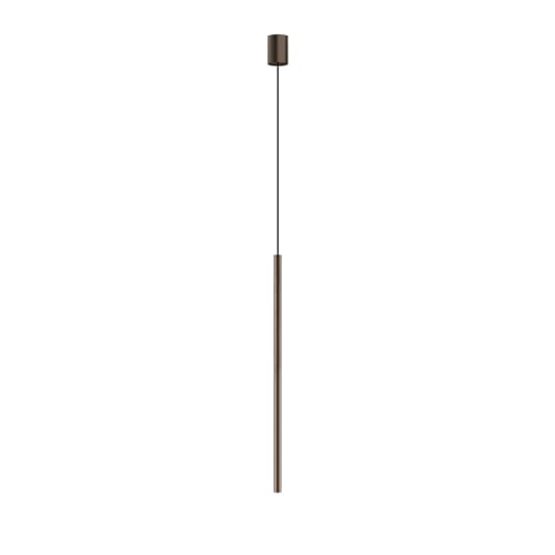 Licht-Erlebnisse Hängelampe Modern schmal Ø 2,5 cm H: max. 205 cm verstellbar inkl. LED G9 in Braun matt Metall Pendelleuchte Esszimmer Wohnzimmer Küche Licht-Erlebnisse Hängelampe Modern schmal Ø 2,5 cm H: max. 205 cm verstellbar inkl. LED G9 in Braun matt Metall Pendelleuchte Esszimmer Wohnzimmer Küche von Licht-Erlebnisse