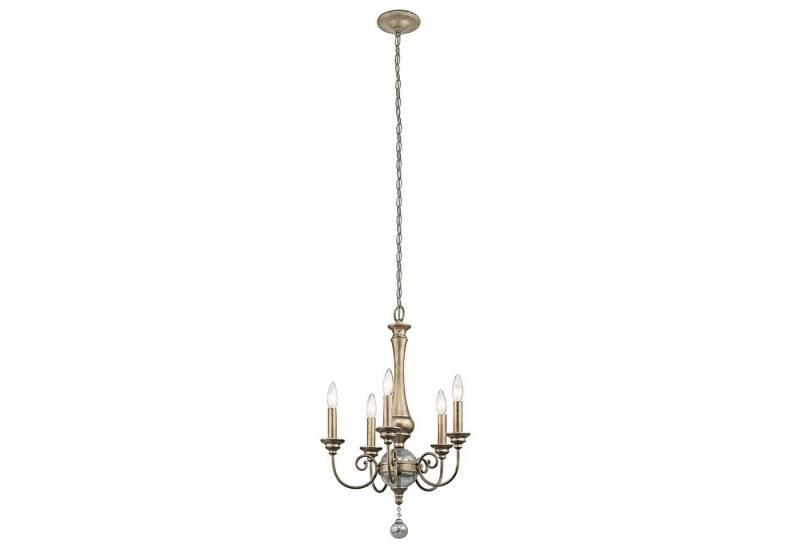 Licht-Erlebnisse Kronleuchter CANDELA 13, ohne Leuchtmittel, Hängeleuchte E14 Gold Metall Industrial Hängelampe Esszimmer Esstisch von Licht-Erlebnisse