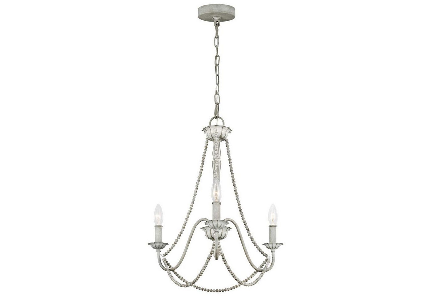 Licht-Erlebnisse Kronleuchter MALIA, ohne Leuchtmittel, Metall H: max. 216 cm B: 48,3 cm Grau Antik E14 3-flammig Landhaus Licht-Erlebnisse Kronleuchter MALIA, ohne Leuchtmittel, Metall H: max. 216 cm B: 48,3 cm Grau Antik E14 3-flammig Landhaus von Licht-Erlebnisse