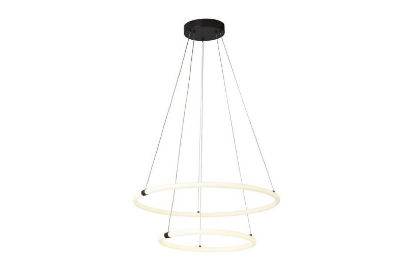 Licht-Erlebnisse Kronleuchter NAOMI, LED, Warmweiß, LED Schwarz matt Weiß 3000 K 3533 lm D: 59 cm Metall Modern NAOMI von Licht-Erlebnisse