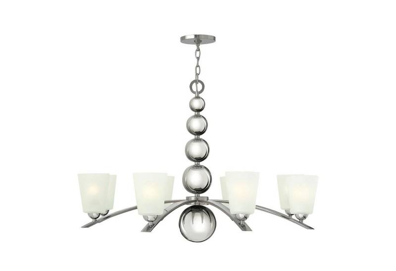 Licht-Erlebnisse Kronleuchter ROMINA, ohne Leuchtmittel, Hängeleuchte E27 Glas Metall Vintage Hängelampe Licht-Erlebnisse Kronleuchter ROMINA, ohne Leuchtmittel, Hängeleuchte E27 Glas Metall Vintage Hängelampe von Licht-Erlebnisse