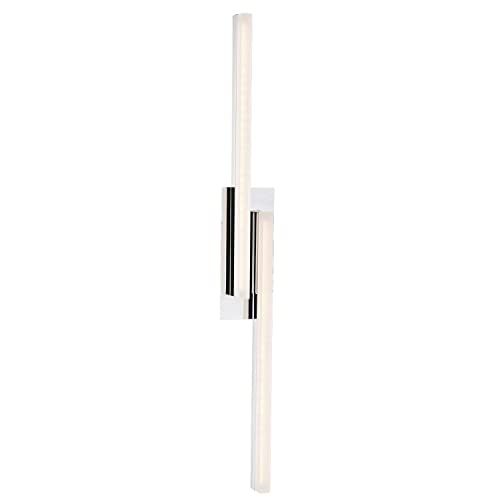 Licht-Erlebnisse LED Badezimmerlampe IP44 Modern 4000K neutralweiß 400lm schmal ADRIAN Spiegelleuchte Wandlampe von Licht-Erlebnisse