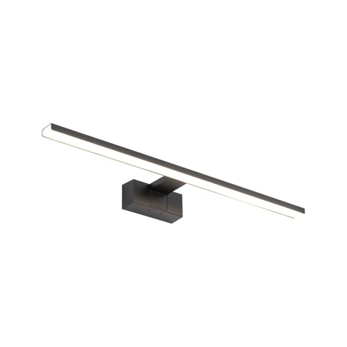 Licht-Erlebnisse LED Badlampe Wand 60 cm lang IP44 Schwarz 3000 K 850 lm warmweiß hell Aluminium Modern Spiegelleuchte Wandlampe innen Spiegel Badezimmer Licht-Erlebnisse LED Badlampe Wand 60 cm lang IP44 Schwarz 3000 K 850 lm warmweiß hell Aluminium Modern Spiegelleuchte Wandlampe innen Spiegel Badezimmer von Licht-Erlebnisse