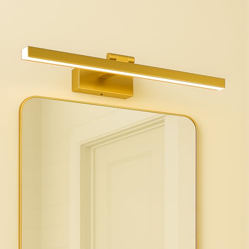 LED Bilderleuchte mit Schalter B: 39 cm in Messing 3000 K 372 lm Metall Jugendstil Bilderlampe Wandleuchte Wohnzimmer Spiegelleuchte von Licht-Erlebnisse