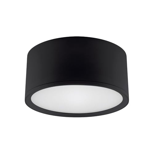 Licht-Erlebnisse LED Deckenleuchte Schwarz Ø 15 cm H: 7 cm klein rund Aluminium 4100 K 1330 lm neutralweiß Aufputz Deckenspot Deckenlampe Wohnzimmer Licht-Erlebnisse LED Deckenleuchte Schwarz Ø 15 cm H: 7 cm klein rund Aluminium 4100 K 1330 lm neutralweiß Aufputz Deckenspot Deckenlampe Wohnzimmer von Licht-Erlebnisse