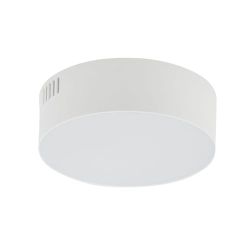Licht-Erlebnisse LED Deckenleuchte Weiß klein Ø 11 cm H: 4 cm flach blendarm 4000 K 1600 lm neutralweiß hell Modern Deckenlampe Flur Küche Wohnzimmer von Licht-Erlebnisse