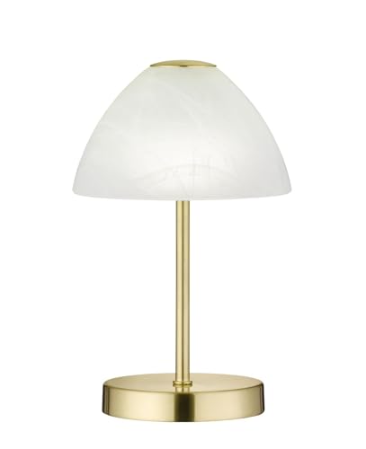 Licht-Erlebnisse LED Tischleuchte Glas Metall in Messing Wohnzimmer Ø15 cm 24 cm 3 W 280 lm 3000 K dimmbar Touch Nachttischlampe Schlafzimmer TERDING Licht-Erlebnisse LED Tischleuchte Glas Metall in Messing Wohnzimmer Ø15 cm 24 cm 3 W 280 lm 3000 K dimmbar Touch Nachttischlampe Schlafzimmer TERDING von Licht-Erlebnisse