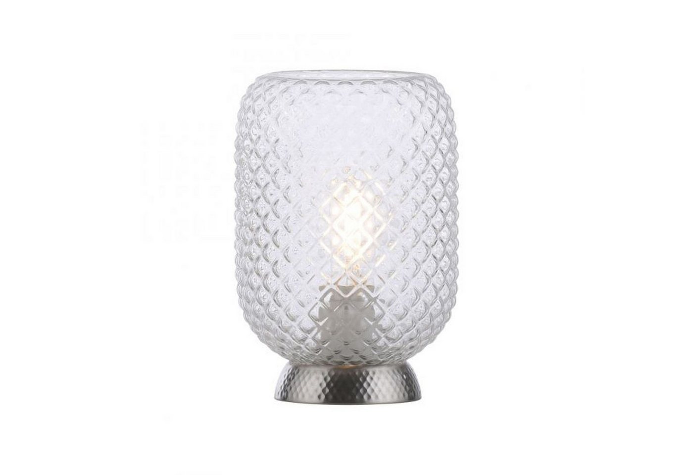 Licht-Erlebnisse Nachttischlampe BUSSUM, ohne Leuchtmittel, Metall Glas E27 Ø 15 cm 22,5 cm Stahl rund Vintage Design Licht-Erlebnisse Nachttischlampe BUSSUM, ohne Leuchtmittel, Metall Glas E27 Ø 15 cm 22,5 cm Stahl rund Vintage Design von Licht-Erlebnisse