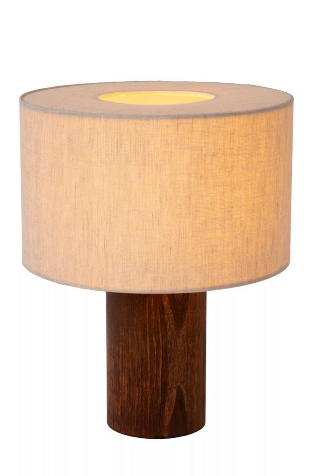 Licht-Erlebnisse Nachttischlampe HORIL, ohne Leuchtmittel, Stoff Holz rund D: 25 cm 31,5 cm hoch Natur Braun E27 Modern Licht-Erlebnisse Nachttischlampe HORIL, ohne Leuchtmittel, Stoff Holz rund D: 25 cm 31,5 cm hoch Natur Braun E27 Modern von Licht-Erlebnisse