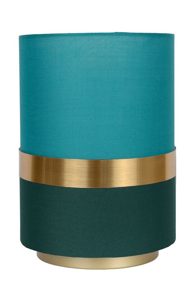 Licht-Erlebnisse Nachttischlampe ILAM, ohne Leuchtmittel, Stoff Metall Ø 15 cm 22 cm in Gold Grün E14 rund Vintage Licht-Erlebnisse Nachttischlampe ILAM, ohne Leuchtmittel, Stoff Metall Ø 15 cm 22 cm in Gold Grün E14 rund Vintage von Licht-Erlebnisse