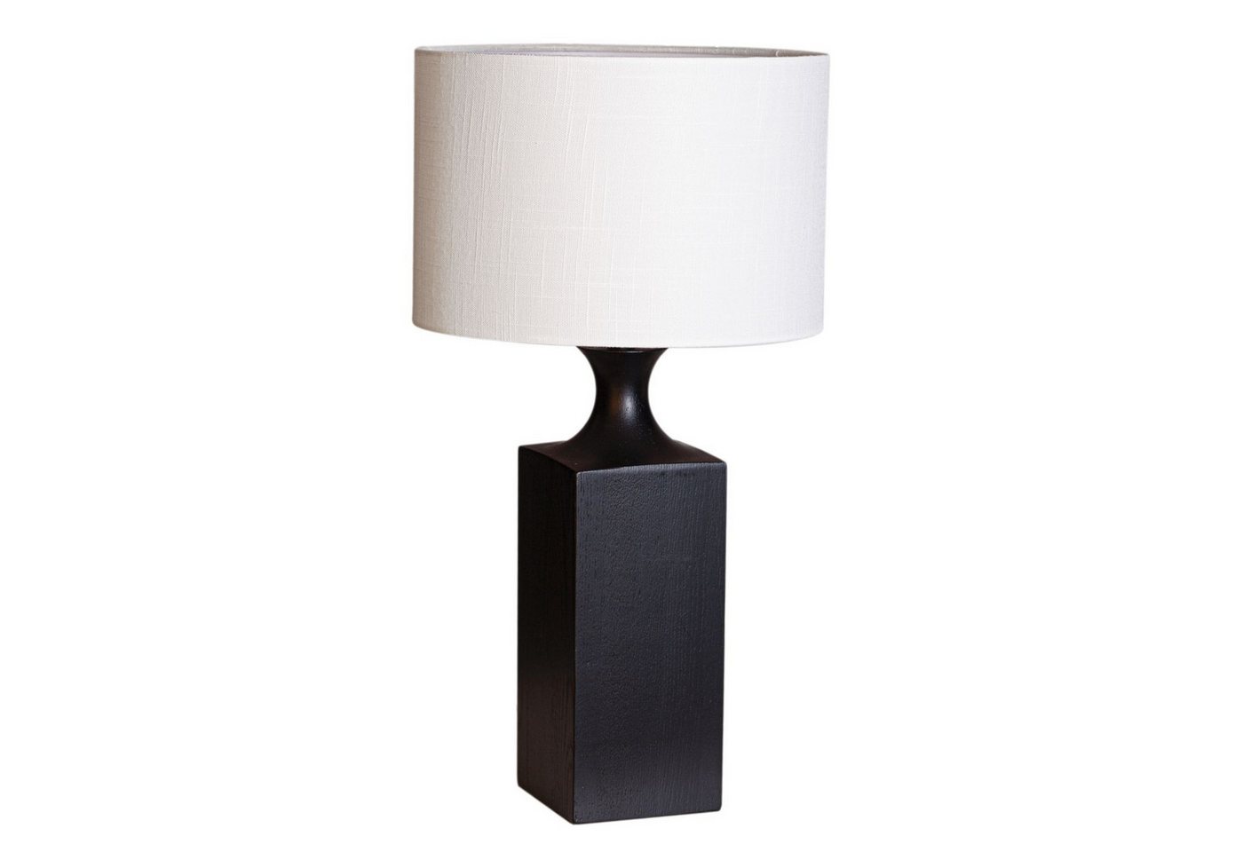 Licht-Erlebnisse Nachttischlampe PETTER, ohne Leuchtmittel, Stoff Holz 56 cm Schwarz Weiß E27 Kabelschalter Modern Licht-Erlebnisse Nachttischlampe PETTER, ohne Leuchtmittel, Stoff Holz 56 cm Schwarz Weiß E27 Kabelschalter Modern von Licht-Erlebnisse