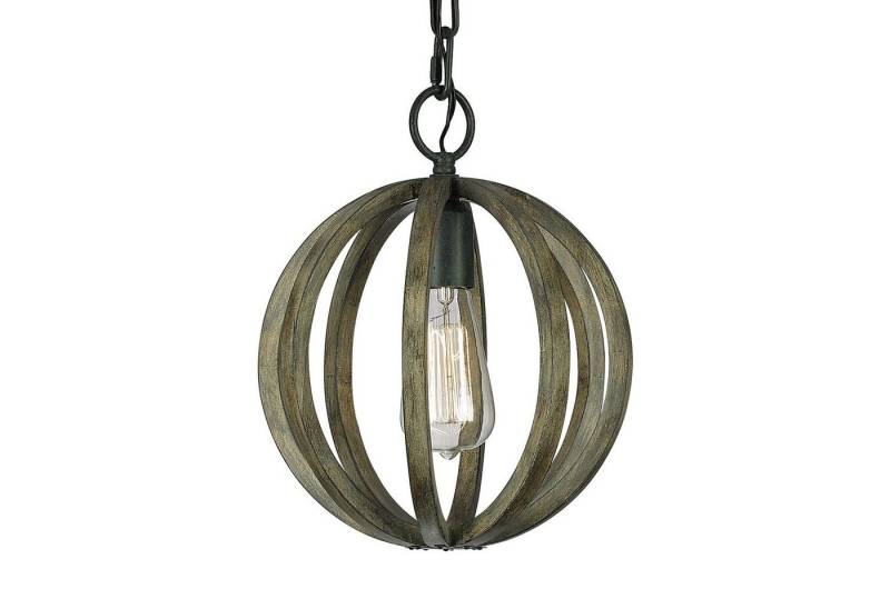 Licht-Erlebnisse Pendelleuchte ARBARO, ohne Leuchtmittel, Hängelampe Esszimmer Esstisch Natur E27 Holz Modern Hängeleuchte von Licht-Erlebnisse