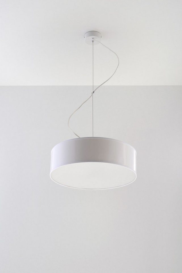 Licht-Erlebnisse Pendelleuchte ATISS, ohne Leuchtmittel, Hängelampe Weiß 2xE27 Schirmleuchte Küchenlampe Esszimmer Licht-Erlebnisse Pendelleuchte ATISS, ohne Leuchtmittel, Hängelampe Weiß 2xE27 Schirmleuchte Küchenlampe Esszimmer von Licht-Erlebnisse