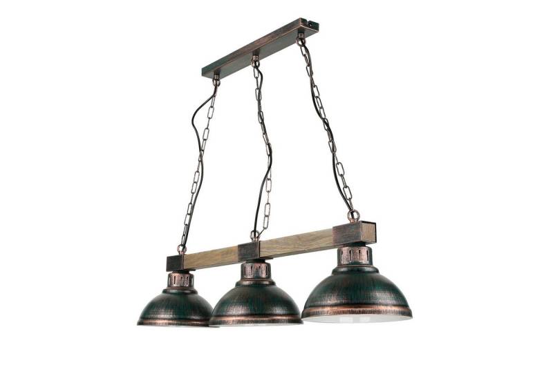 Licht-Erlebnisse Pendelleuchte HAKON, ohne Leuchtmittel, Hängelampe in Kupfer Vintage Decke Lampe von Licht-Erlebnisse