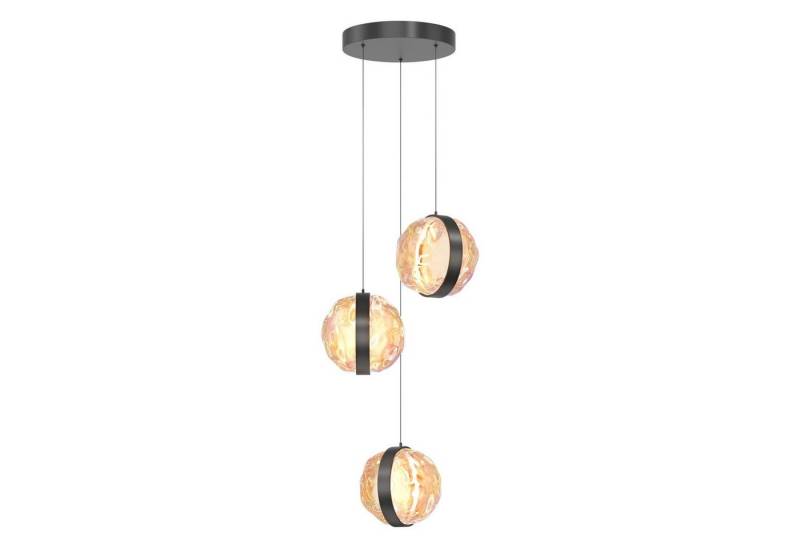 Licht-Erlebnisse Pendelleuchte HAROA, LED fest integriert, Warmweiß, Metall Glas LED B: 38 cm H: max. 320 cm Schwarz warmweiß 2700 K Licht-Erlebnisse Pendelleuchte HAROA, LED fest integriert, Warmweiß, Metall Glas LED B: 38 cm H: max. 320 cm Schwarz warmweiß 2700 K von Licht-Erlebnisse
