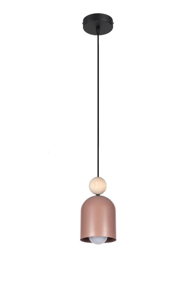 Licht-Erlebnisse Pendelleuchte HITLOTO, ohne Leuchtmittel, Metall E27 D: 11 cm H: max. 85 cm Schwarz Rosa Natur rund Licht-Erlebnisse Pendelleuchte HITLOTO, ohne Leuchtmittel, Metall E27 D: 11 cm H: max. 85 cm Schwarz Rosa Natur rund von Licht-Erlebnisse