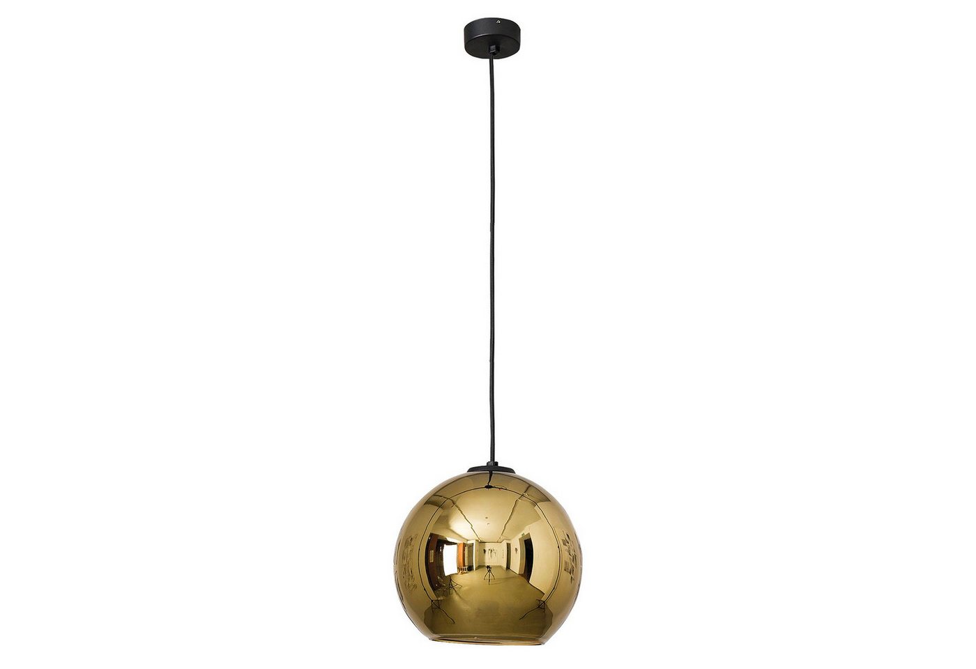 Licht-Erlebnisse Pendelleuchte JARA, ohne Leuchtmittel, Hängelampe Metall Glas Kugel Ø25cm klein E27 Retro Esszimmer Licht-Erlebnisse Pendelleuchte JARA, ohne Leuchtmittel, Hängelampe Metall Glas Kugel Ø25cm klein E27 Retro Esszimmer von Licht-Erlebnisse