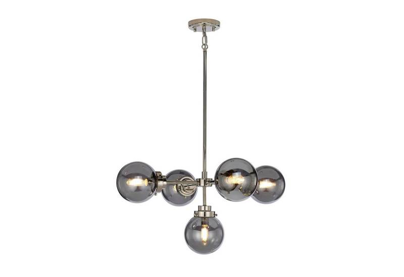 Licht-Erlebnisse Pendelleuchte LILINIA, ohne Leuchtmittel, Hängeleuchte Grau Nickel E14 Glas Metall Retro Hängelampe Esszimmer Licht-Erlebnisse Pendelleuchte LILINIA, ohne Leuchtmittel, Hängeleuchte Grau Nickel E14 Glas Metall Retro Hängelampe Esszimmer von Licht-Erlebnisse