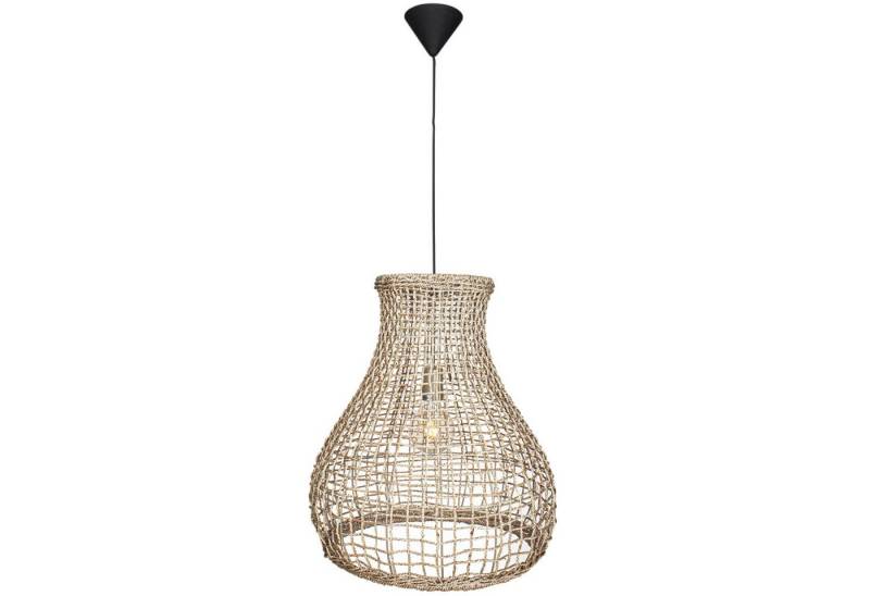 Licht-Erlebnisse Pendelleuchte QUIST, ohne Leuchtmittel, Korb Seegras 49 cm breit H: max. 120 cm Schwarz Natur E27 Boho Licht-Erlebnisse Pendelleuchte QUIST, ohne Leuchtmittel, Korb Seegras 49 cm breit H: max. 120 cm Schwarz Natur E27 Boho von Licht-Erlebnisse