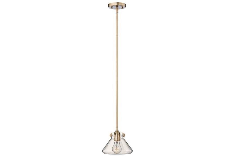 Licht-Erlebnisse Pendelleuchte SERENO, ohne Leuchtmittel, Hängelampe E27 Glas Metall Industrie Design Hängeleuchte von Licht-Erlebnisse