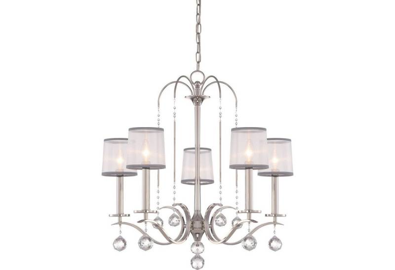 Licht-Erlebnisse Kronleuchter TAZIA, ohne Leuchtmittel, Lüster Weiß E14 Metall Modern Hängelampe Licht-Erlebnisse Kronleuchter TAZIA, ohne Leuchtmittel, Lüster Weiß E14 Metall Modern Hängelampe von Licht-Erlebnisse