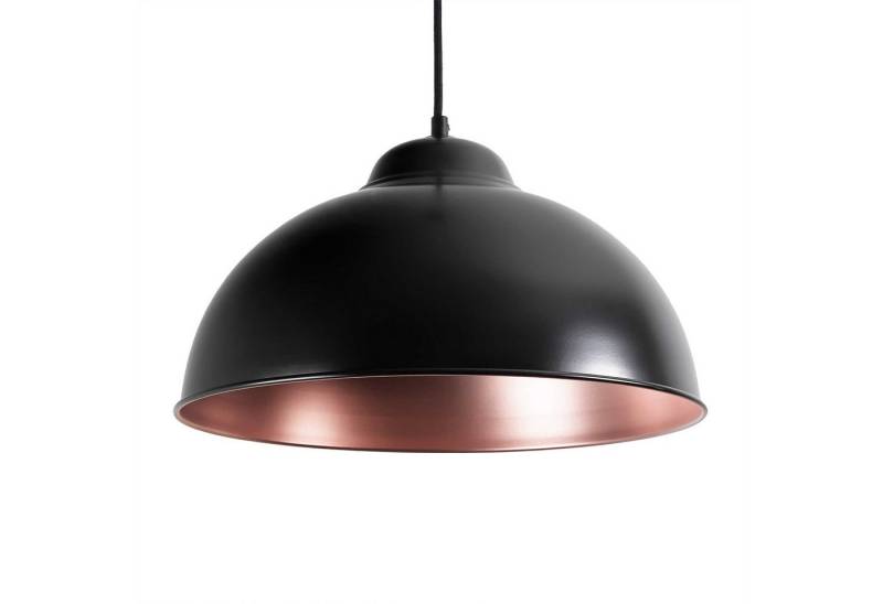 Licht-Erlebnisse Pendelleuchte TRURO 2, ohne Leuchtmittel, Hängelampe Schwarz Metall E27 Industrie Design Hängeleuchte von Licht-Erlebnisse