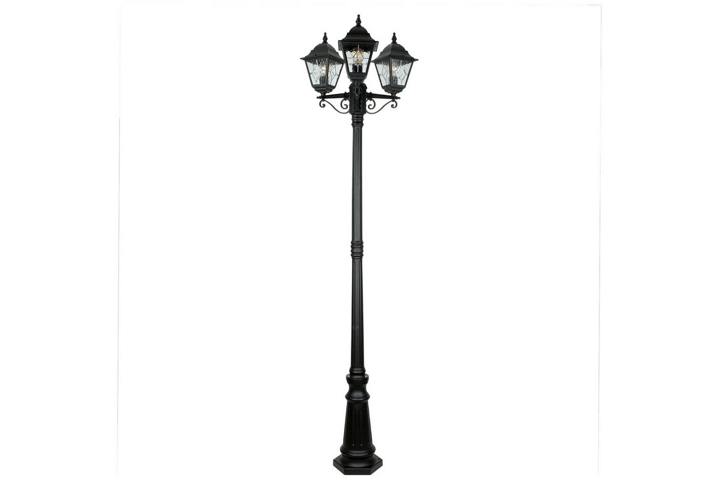 Licht-Erlebnisse Außen-Stehlampe LEADWORTH, ohne Leuchtmittel, Pollerleuchte Schwarz IP43 E27 227 cm Glas Messing massiv Rustikal Licht-Erlebnisse Außen-Stehlampe LEADWORTH, ohne Leuchtmittel, Pollerleuchte Schwarz IP43 E27 227 cm Glas Messing massiv Rustikal von Licht-Erlebnisse