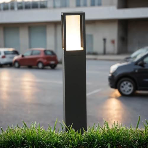Licht-Erlebnisse Outdoor Stehlampe, Wegbeleuchtung außen stehend, Aluminium, Schwarz, Weiß, Garten, Terrasse, 45 cm klein, IP44, GU10, Pollerleuchte, blendarm Licht-Erlebnisse Outdoor Stehlampe, Wegbeleuchtung außen stehend, Aluminium, Schwarz, Weiß, Garten, Terrasse, 45 cm klein, IP44, GU10, Pollerleuchte, blendarm von Licht-Erlebnisse