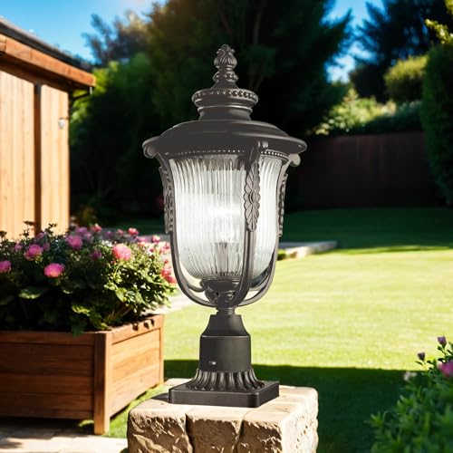 Licht-Erlebnisse Rustikale Gartenlampe Stehend aus Metall Riffelglas opulent verziert Vintage Lampe Außenleuchte Licht-Erlebnisse Rustikale Gartenlampe Stehend aus Metall Riffelglas opulent verziert Vintage Lampe Außenleuchte von Licht-Erlebnisse