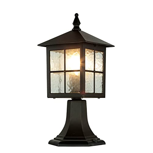 Licht-Erlebnisse Aussen Sockelleuchte aus Aluguss in schwarz rustikal IP43 E27 H45cm D:25cm Wegeleuchte Sockellampe Außenleuchte Außenlampe Standleuchte Licht-Erlebnisse Aussen Sockelleuchte aus Aluguss in schwarz rustikal IP43 E27 H45cm D:25cm Wegeleuchte Sockellampe Außenleuchte Außenlampe Standleuchte von Licht-Erlebnisse
