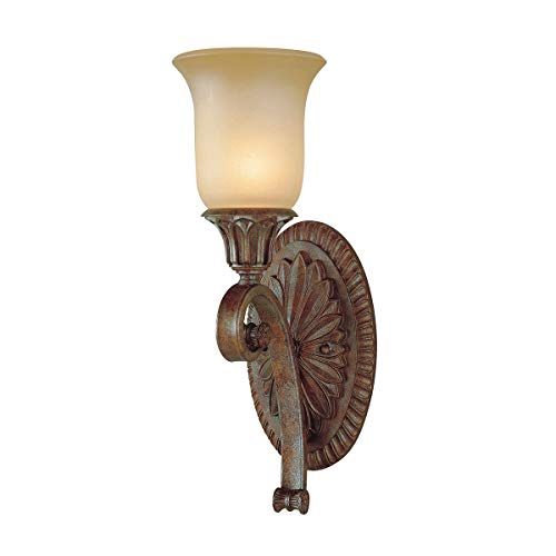 Licht-Erlebnisse Rustikale Wandlampe Metall in Bronze H:46cm Glasschirm blendarm E14 Wandleuchte Flur Wohnzimmer Licht-Erlebnisse Rustikale Wandlampe Metall in Bronze H:46cm Glasschirm blendarm E14 Wandleuchte Flur Wohnzimmer von Licht-Erlebnisse