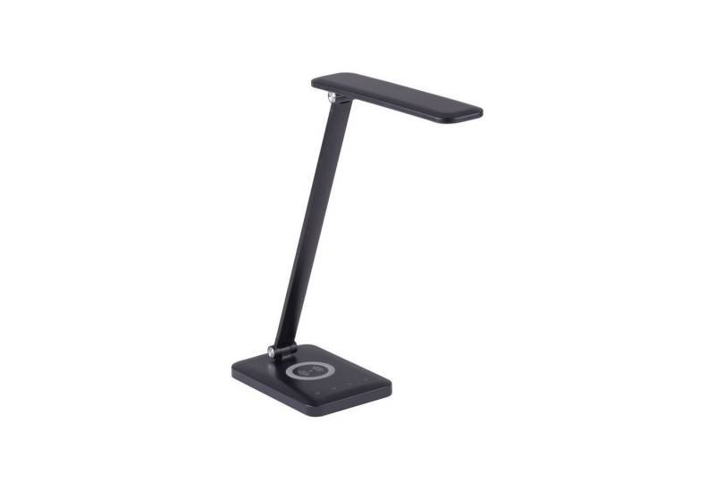Licht-Erlebnisse Schreibtischlampe KELDIS, LED fest integriert, LED Metall dimmbar Touch 2700-5700 K warmweiß 680 lm 61,5 cm Schwarz von Licht-Erlebnisse