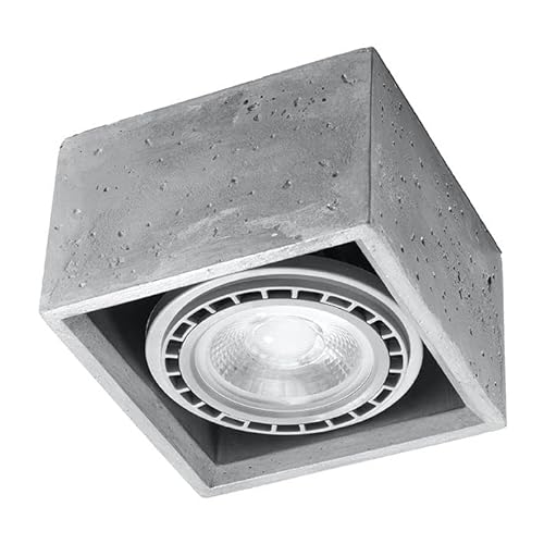 Licht-Erlebnisse Spot Lampe Grau eckig B: 14 cm H: 9 cm klein Beton GU10 Modern Flurbeleuchtung Deckenleuchte Wohnzimmer Licht-Erlebnisse Spot Lampe Grau eckig B: 14 cm H: 9 cm klein Beton GU10 Modern Flurbeleuchtung Deckenleuchte Wohnzimmer von Licht-Erlebnisse